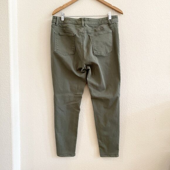 Talbots Simply Flattering Collection Jegging Jeans Womens 14P Green Denim - Picture 8 of 8